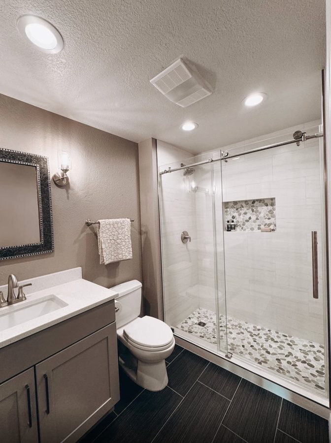 Bathroom Remodel — Glass Shower Enclosure